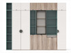 Антресоль узкая с дверкой для шкафа или стеллажа - ЛД 541.150.R - фабрика Любимый дом