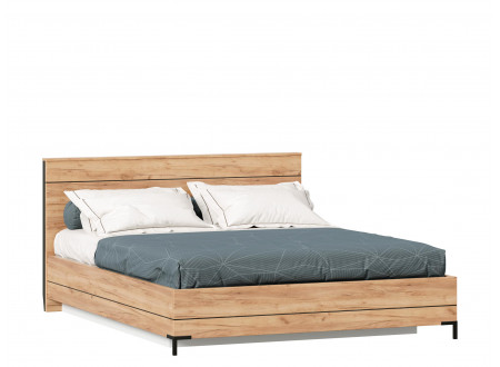 Кровать со сп. местом 160*200, без решетки и без матраса - (677.120.Dub)