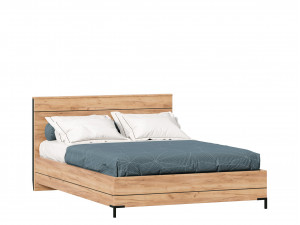 Кровать со сп. местом 140*200, без решетки и без матраса - (677.140.Dub)