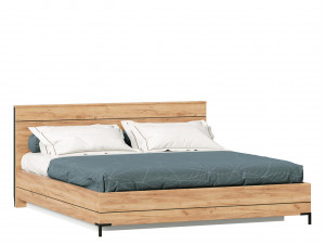 Кровать со сп. местом 180*200, без решетки и без матраса - (677.150.Dub)