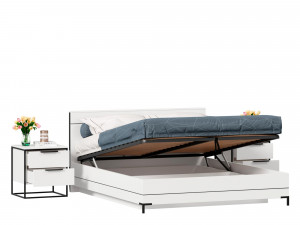 Кровать 160*200, с подъёмным механизмом и с тумбами - (677.120.016.020-2)