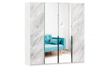Шкаф 4-дверный с зеркалами - ЛД 677.060L.070.009.060R - фабрика мебели Любимый дом