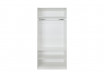 Шкаф 2-дверный зеркальный с полками и штангой - ЛД 677.070.010.R - фабрика мебели Любимый дом