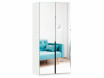 Шкаф 2-дверный зеркальный с полками и штангой - ЛД 677.070.009 - фабрика мебели Любимый дом