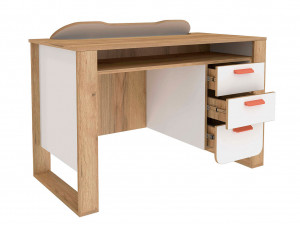 Письменный стол, прямой с одной тумбой с ящиками - 524.150 (универсальный - тумба СЛЕВА / СПРАВА)