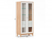 Шкаф со стеклянными дверками и с ящиками - ЛД 640.080 - фабрика мебели Любимый дом