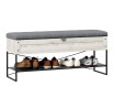 Банкетка 1190 с откидной сидушкой и полкой для обуви - ЛД 672.070.kraft - фабрика мебели Любимый дом