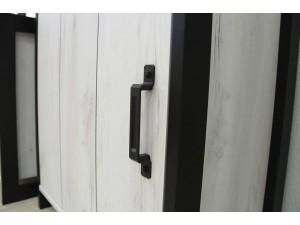 Шкаф-витрина  двойная с полками с ящиком и 2-мя дверьми - (678.010.kraft)