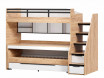 Кровать-чердак  Урбан с лестницей СПРАВА и с выкатным столом