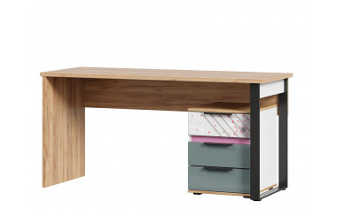 Письменный стол 1550 мм - ЛЕВЫЙ с тумбой