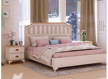 Кровать со сп. м. 180*200, с решеткой без матраса и с высоким изголовьем - ЛД 680.030.016