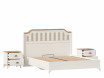 Набор мебели для спальни - Вилладжио - 3 - кровать 160*200, с двумя тумбами - ЛД 680.020.012-130-130 - фабрика мебели Любимый дом