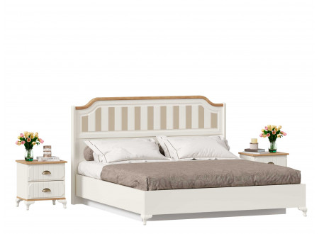 Кровать со сп. м. 180*200, с подъемным механизмом, без матраса и с высоким изголовьем - ЛД 680.030.017