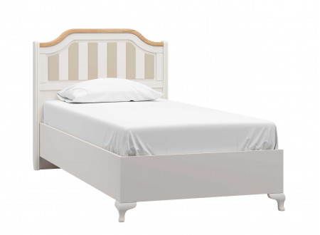 Кровать со спальным местом 90*200, без матраса и с высоким изголовьем - ЛД 680.050