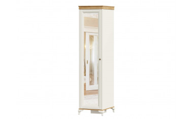 Шкаф 1-дверный с зеркалом и с полками - ЛД 680.070.zL - фабрика мебели Любимый дом