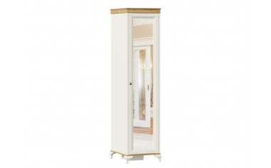 Шкаф 1-дверный с зеркалом и с полками - ЛД 680.070.zR - фабрика мебели Любимый дом