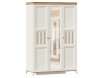 Шкаф 3-х дверный с зеркалом со штангой и с полками - ЛД 680.090.1z - фабрика мебели Любимый дом