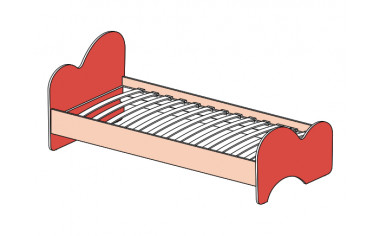 Кровать с ортопедической решеткой без матраса 147501.1
