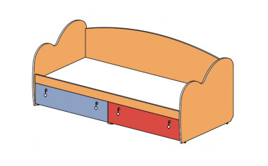Кровать-тахта 148601, с 2-мя ящиками