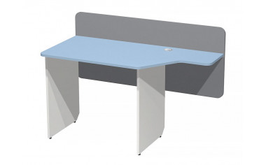 Письменный стол с задней стенкой и с вырезом в столешнице СПРАВА - СФ-267204