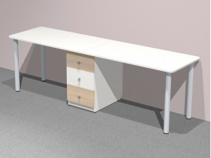 Письменный стол прямой 650мм, приставной - СФ-263401