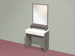 Надставка с зеркалом и полкой для туалетного стола - СФ-266412
