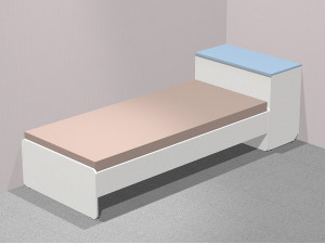 Кровать со спальным местом 90*200, без матраса - СФ-268603